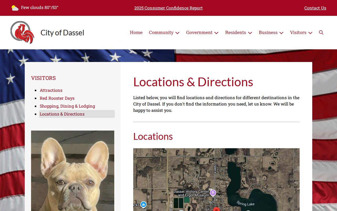 Dassel court docket location context from the official Dassel locations page