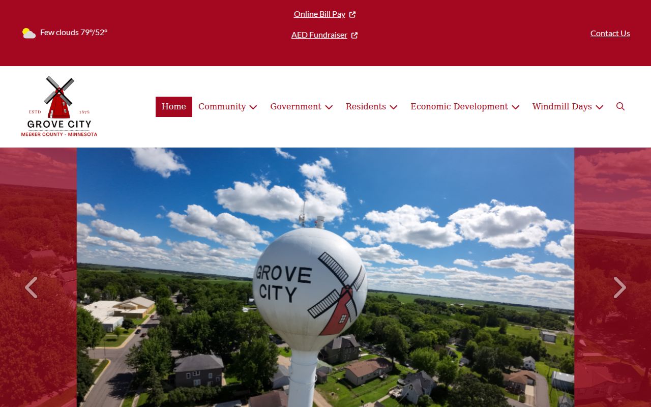 Grove City court docket official city history source